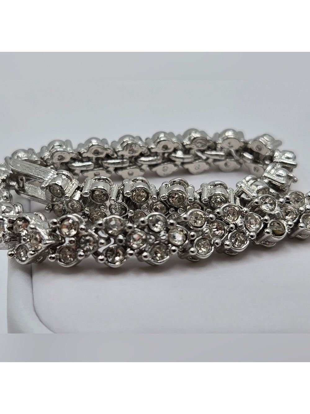 ✨2/$10✨ Elegant Wedding Dainty Tennis Bracelet – Rhinestone Chain, Stackable, 7"